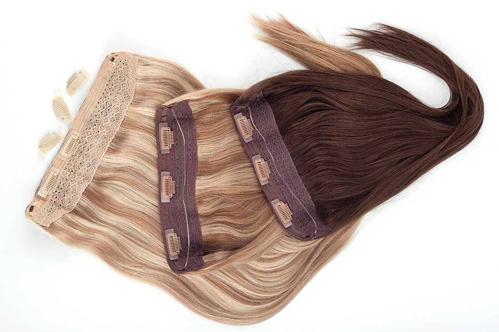 Poze Standard Wire & Clip Extensions - 1B  Midnight Brown